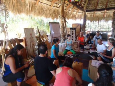 Dictando una clase en Oaxaca
